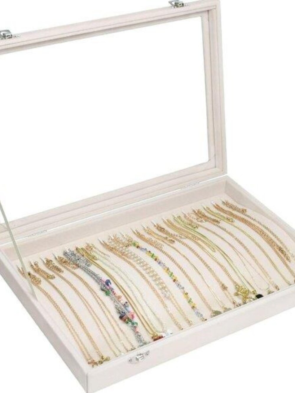 Velvet Necklace Display Jewelry Tray 20 Hook Necklace Tray Necklace Pendant Jewe